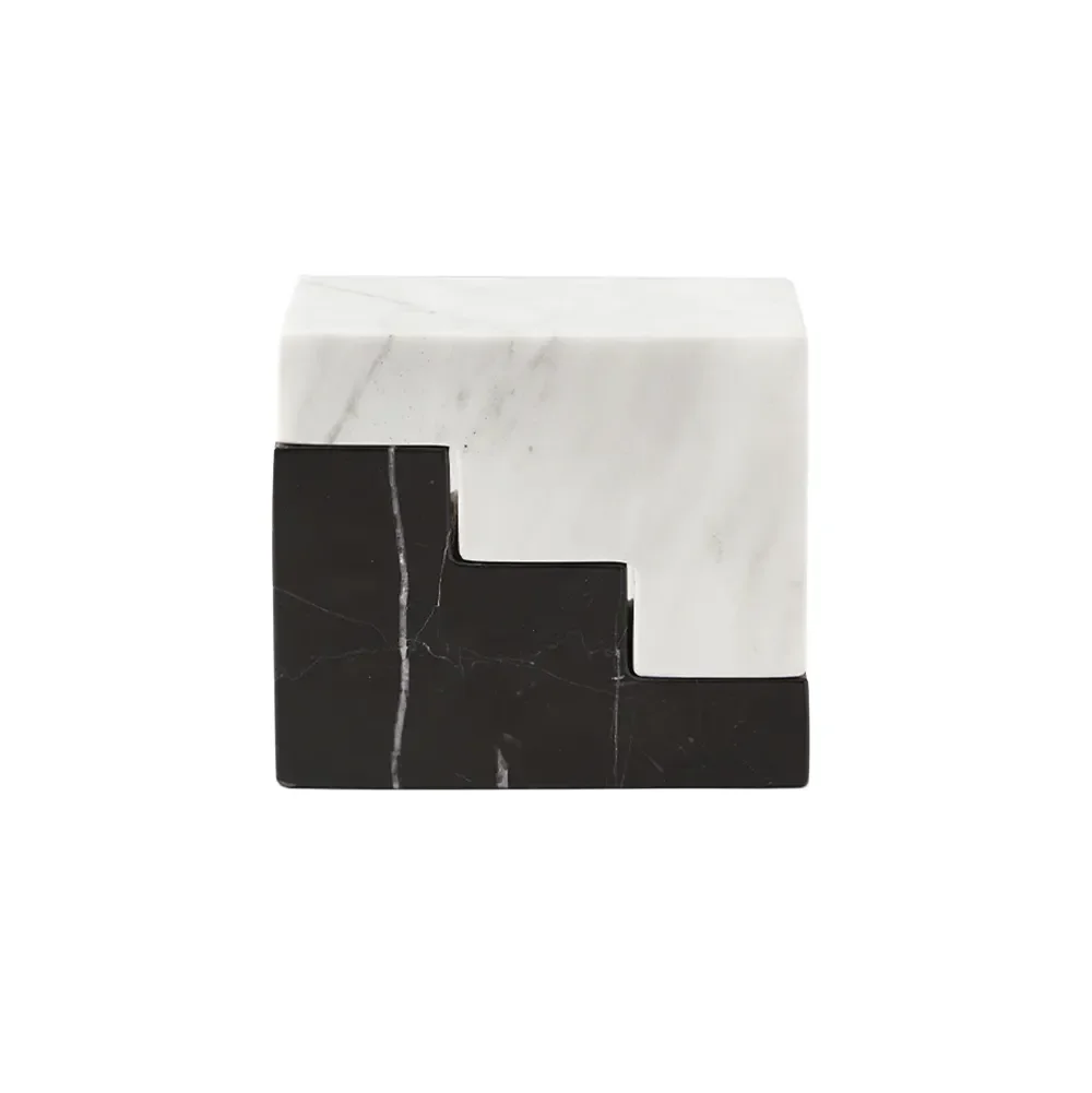 Bookend Stair Cube Marble