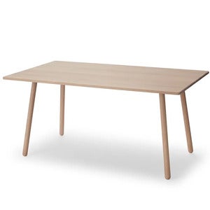 Georg Dining Table 155x90 cm White oiled oak