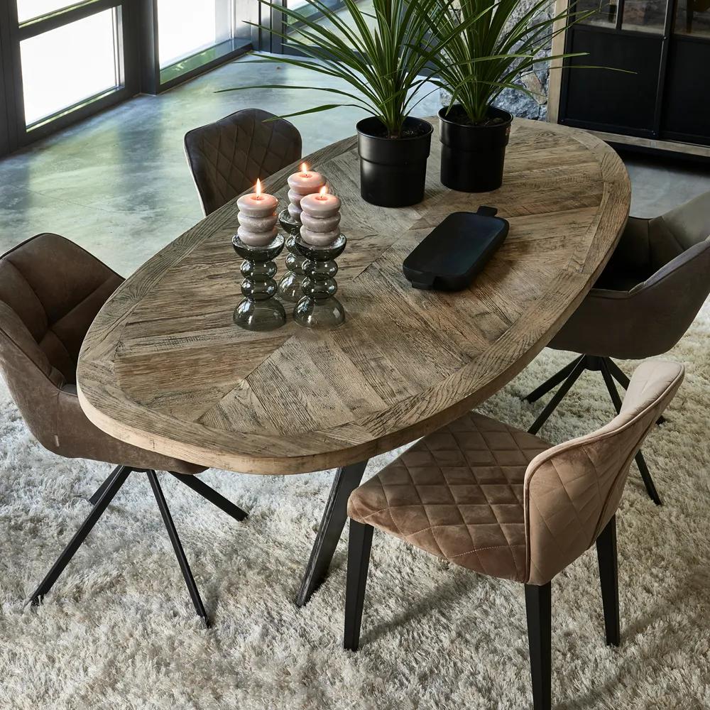 Falcon Crest Elliptic Dining Table 230x105 cm
