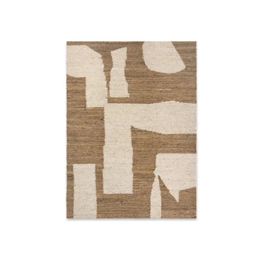 Piece Rug 140x200 cm - Off-white/Toffee