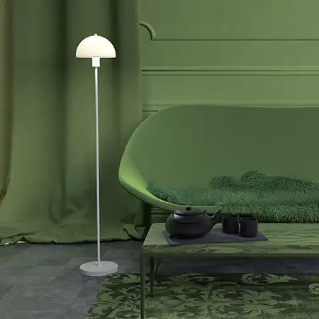 Vienda floor lamp white/glass E14