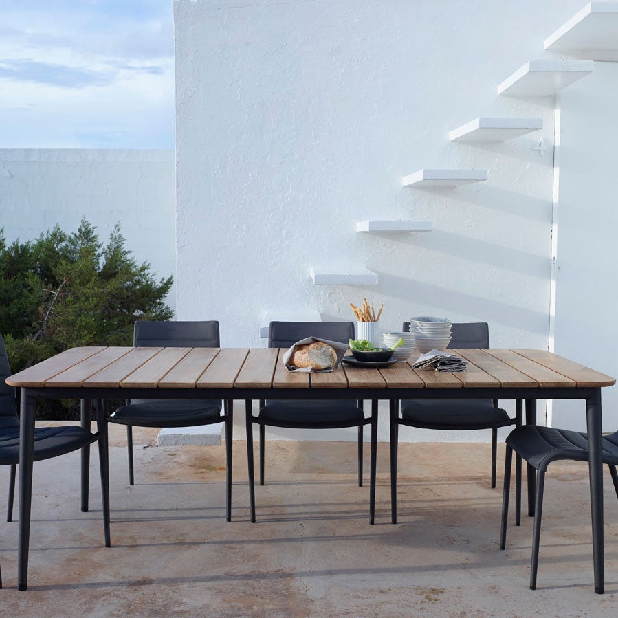 Core Dining Table 90X210 Lava Grey