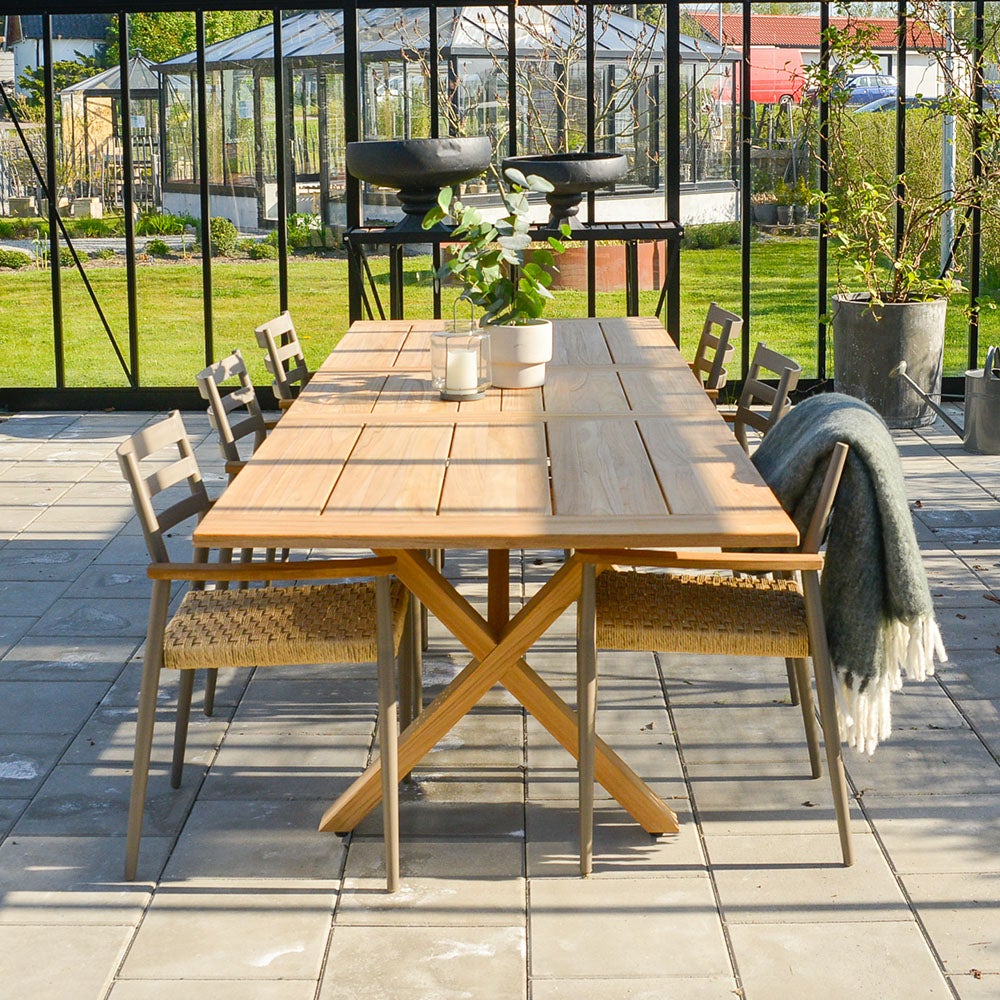 Brutus Dining table 100x200-265 cm teak