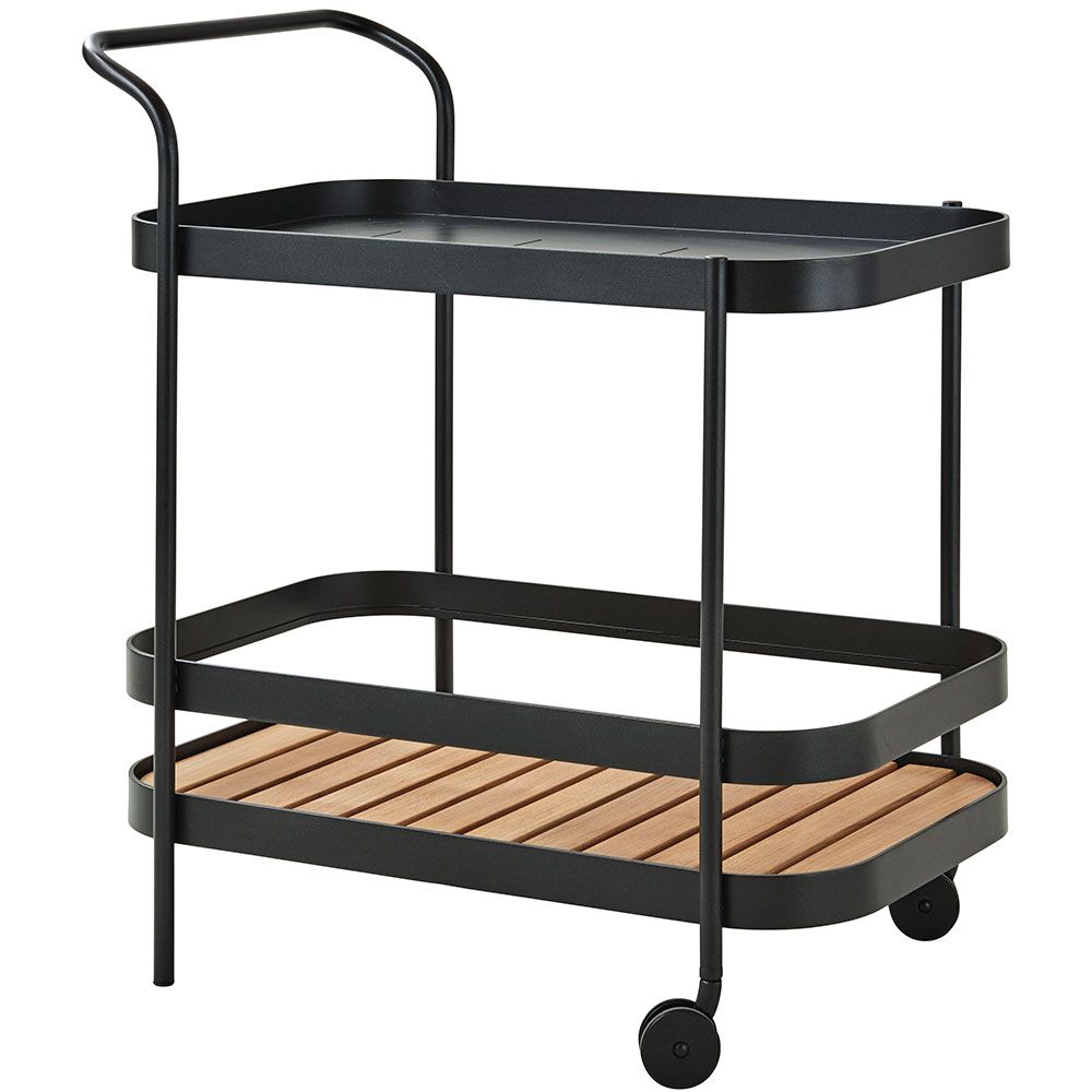 Roll Serving trolley Black