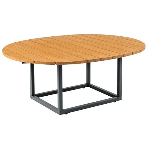 Olive coffee table 80x110 cm anthracite / bamboo