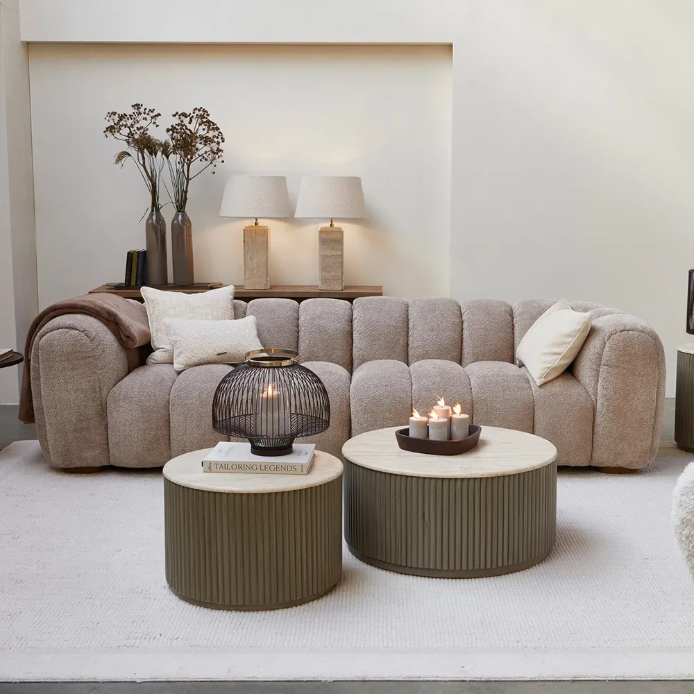 Vicenza 3,5-seater sofa natural