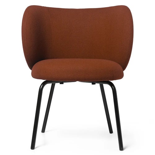 Rico Dining chair Black Tonus - Red Brown