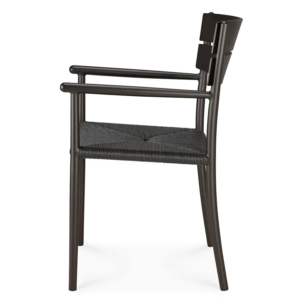 Elin armchair dark bronze
