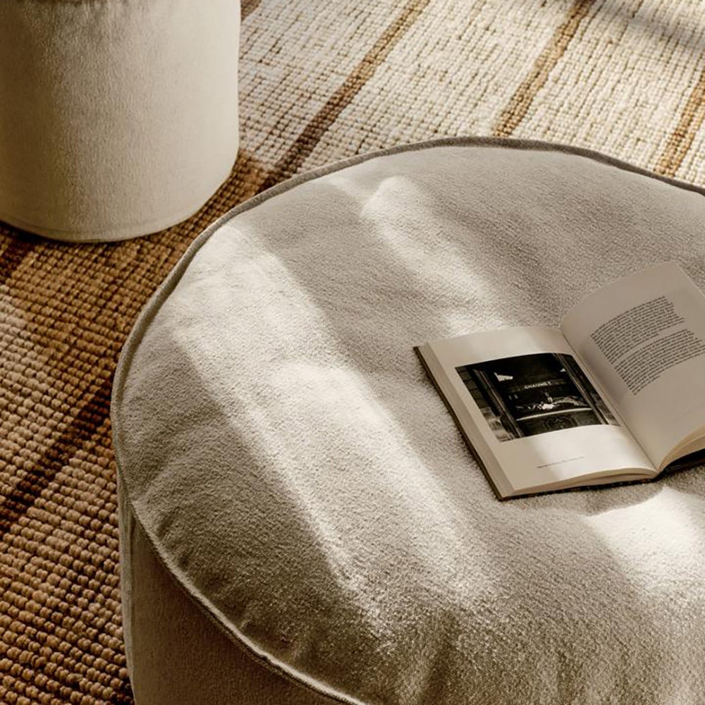 Aun Cotton Pouf - Ø40 - Off-white