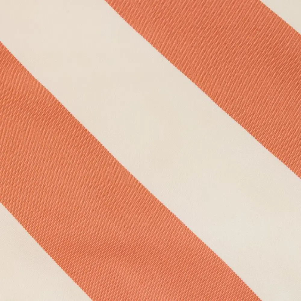 circle pillow stripe orange creme