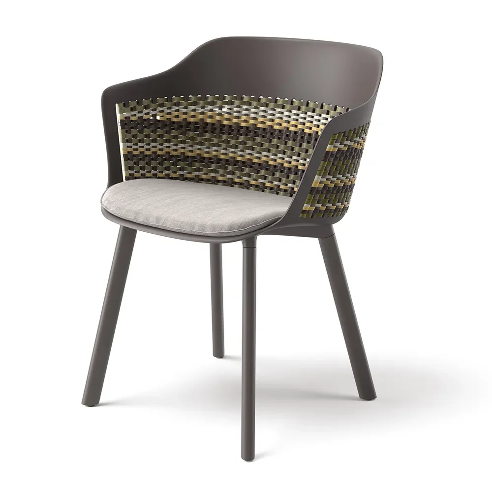 MYMI armchair w/ aluminum legs DE1 black pepper 0317 black pepper 0317