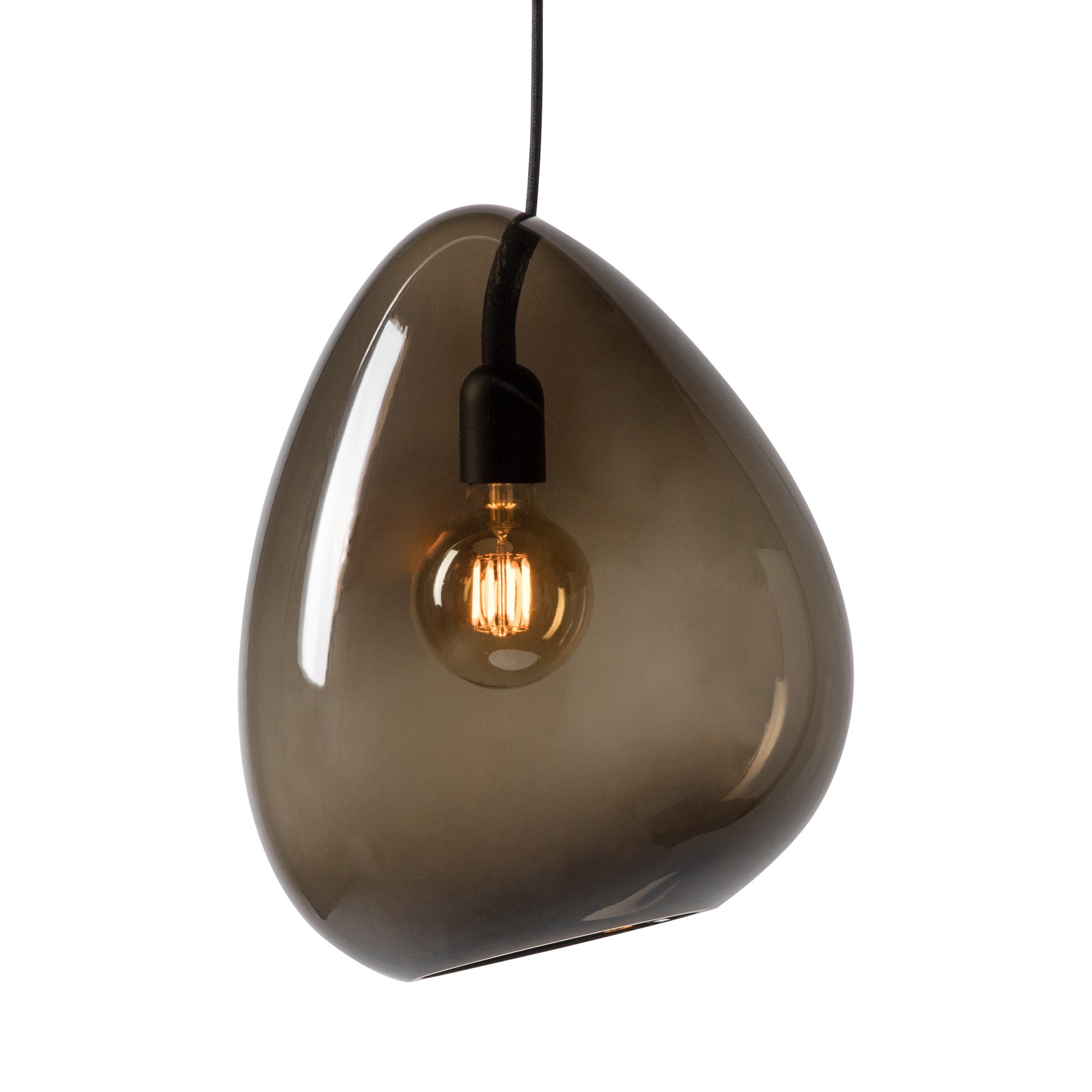 Ocean Pendant D317 Smoke coloured glass