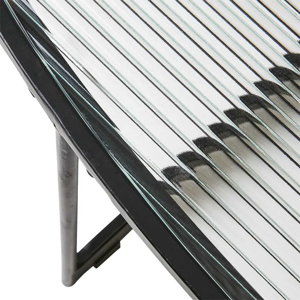 MILAN Table Black/ clear