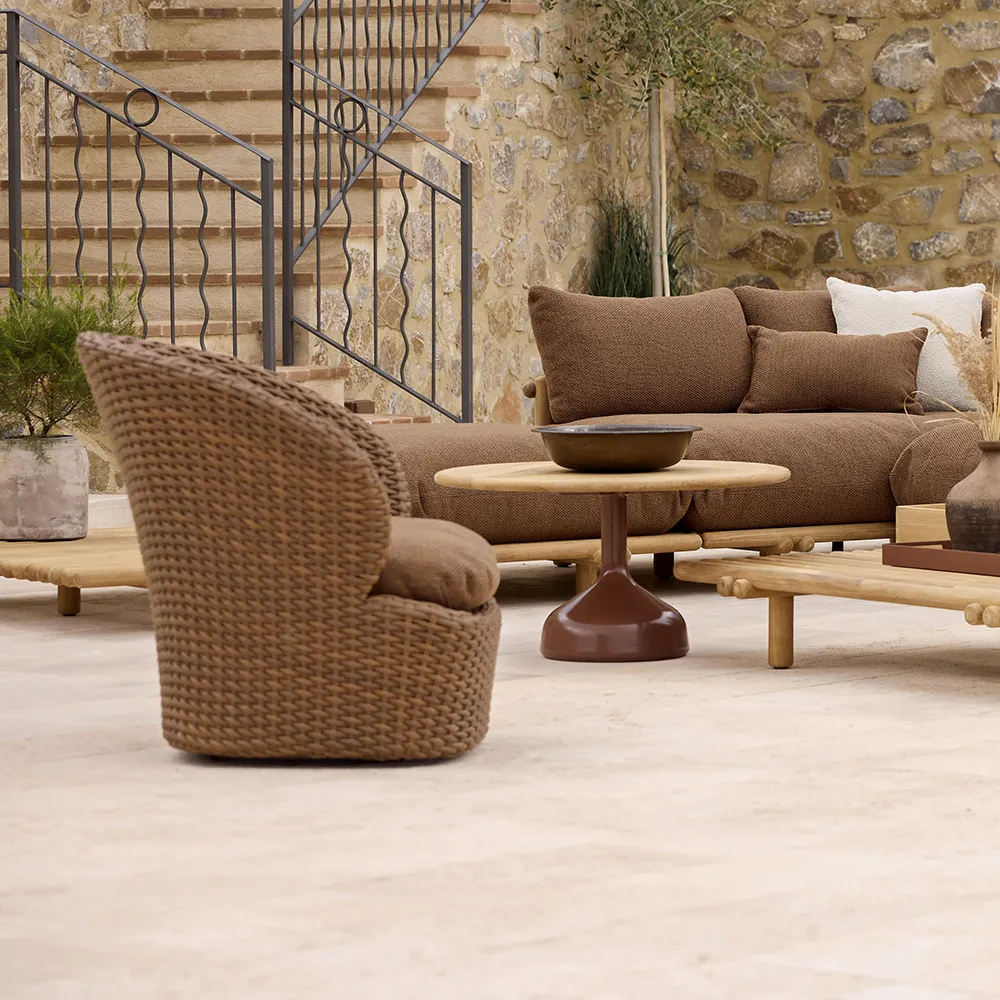 Coast lounge chair w/swivel Umber brown