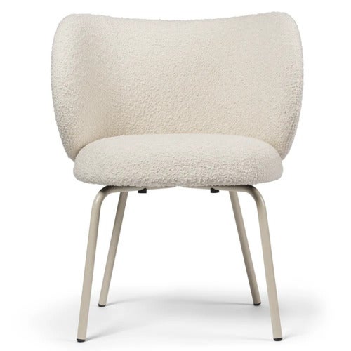 Rico Dining chair Cashmere Nordic Bouclé - Off-white