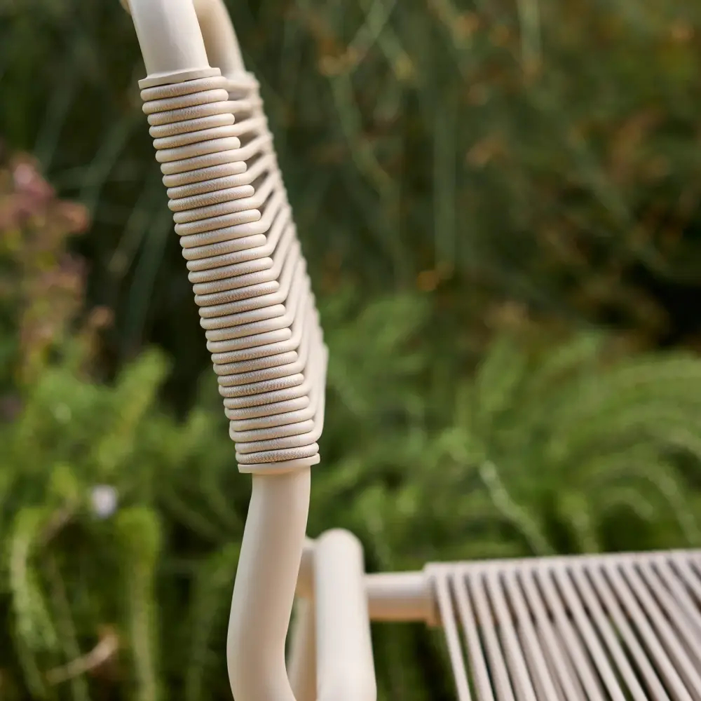 Al Dente chair, stackable m/sand Weave Sand
