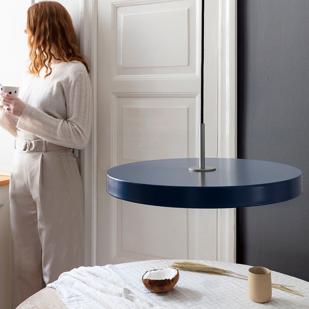 Asteria Pendant lamp Medium Ø43 cm Petrol Blue