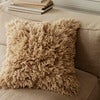Handwoven Cushion Meadow High Pile Light Sand