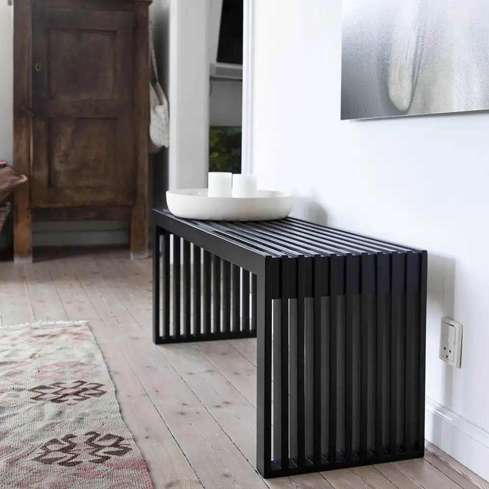 Rib Bench 104 cm Black