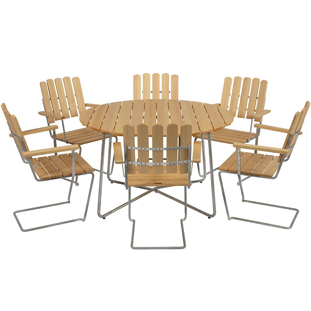 Dining group 9A Ø120Cm & A2 Pine
