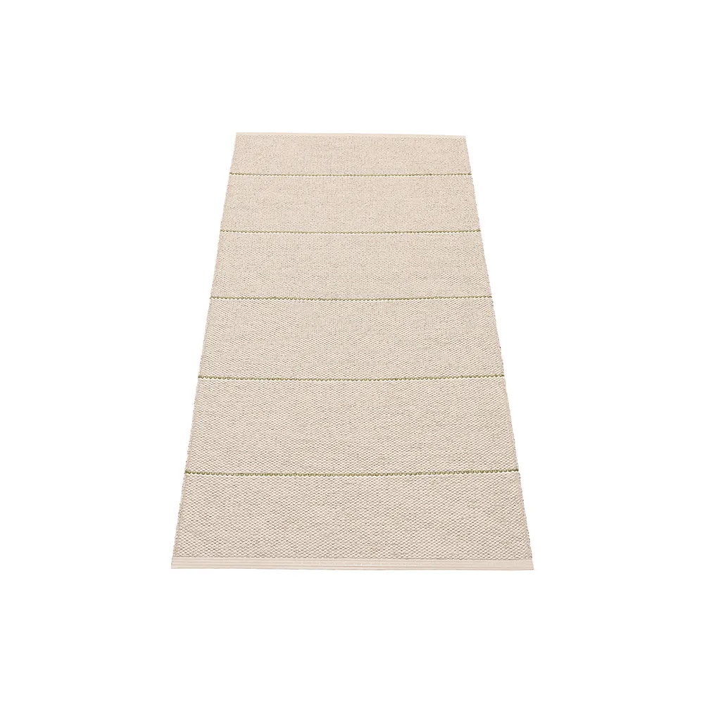 Lea rug Linen/Pine/Vanilla 70 x 150 cm
