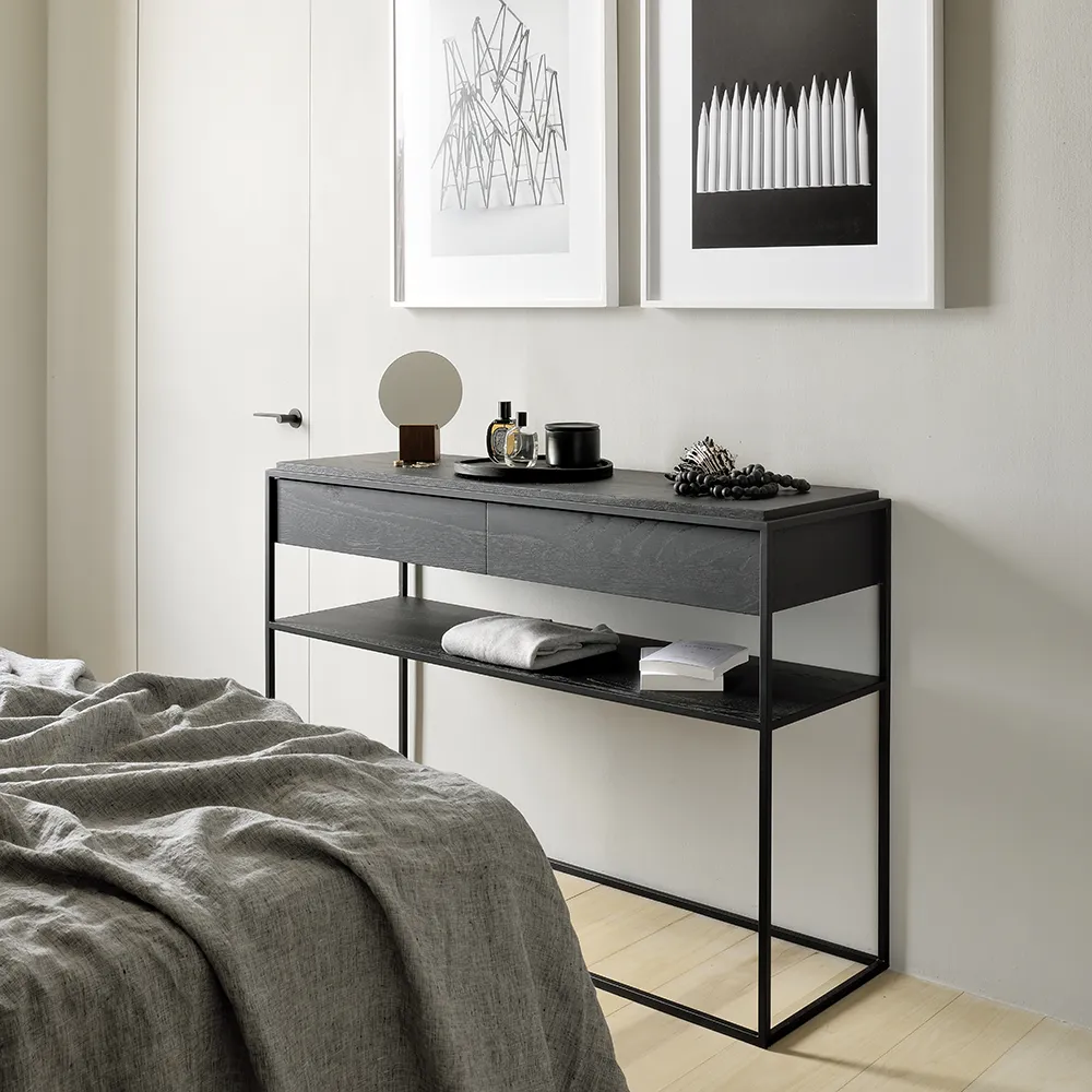 Monolit Console table black Oak