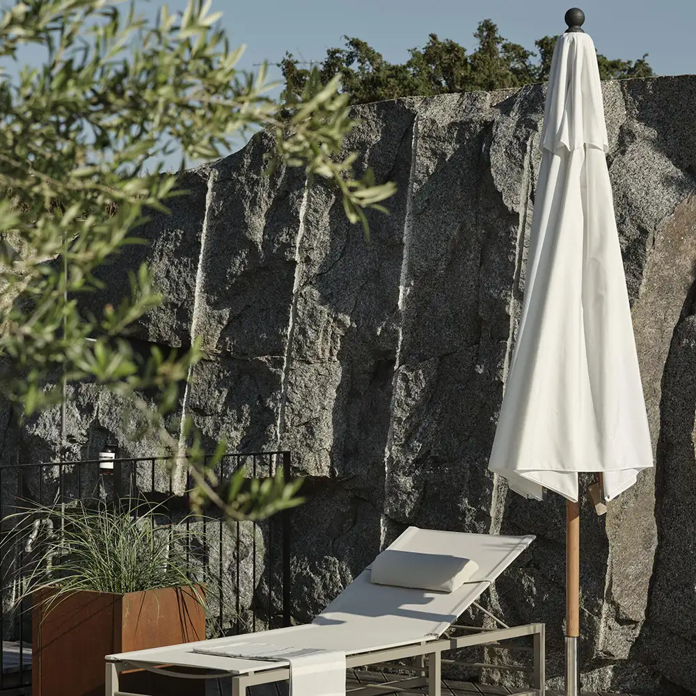 Paliano parasol 350 cm natural/white