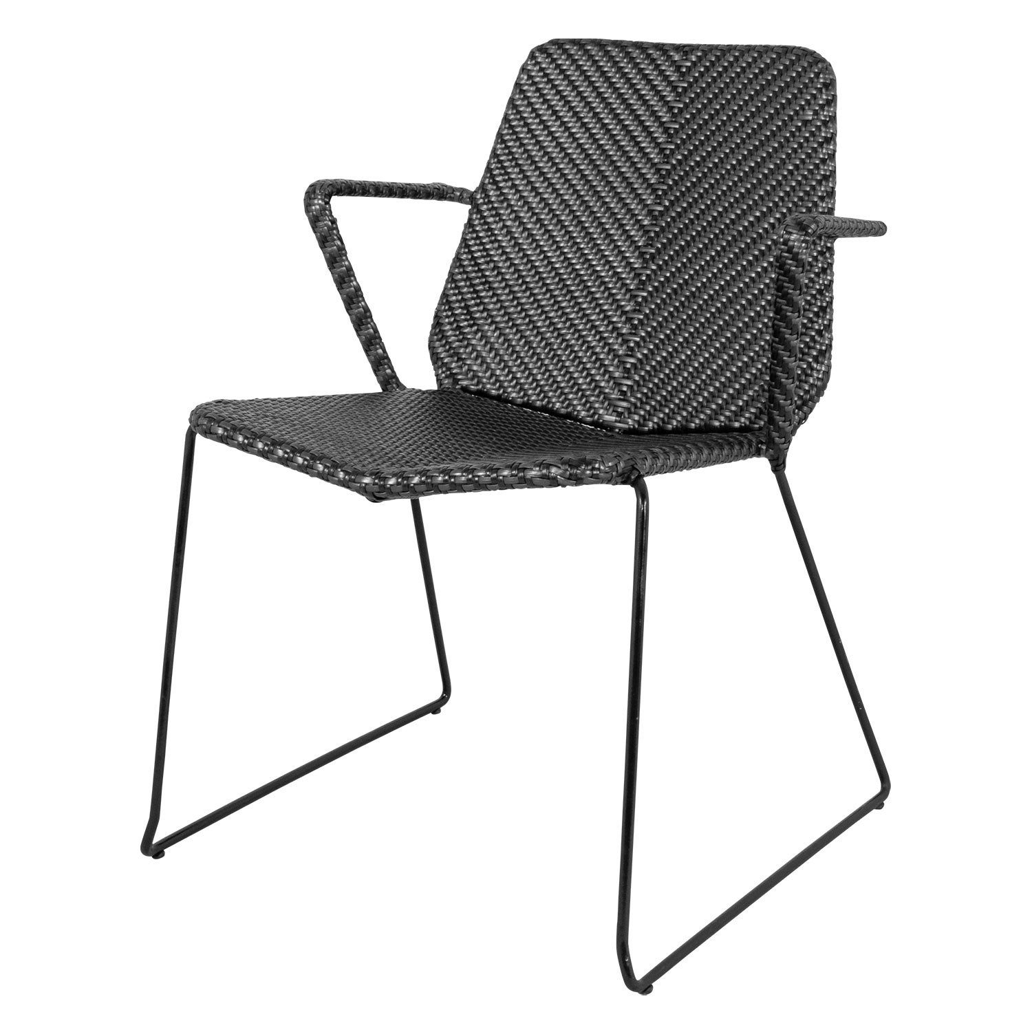 Vision Armchair Black Porcelain