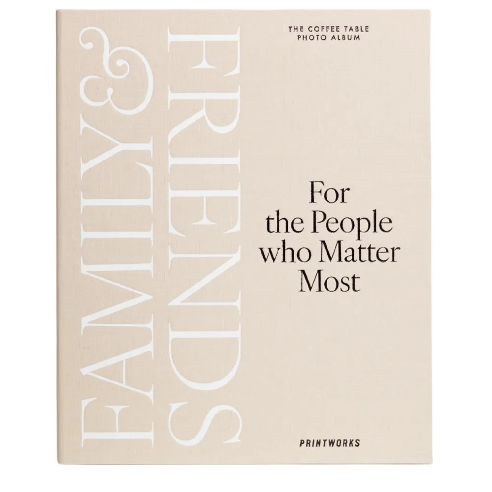 Photo Album - Family and Friends, Beige