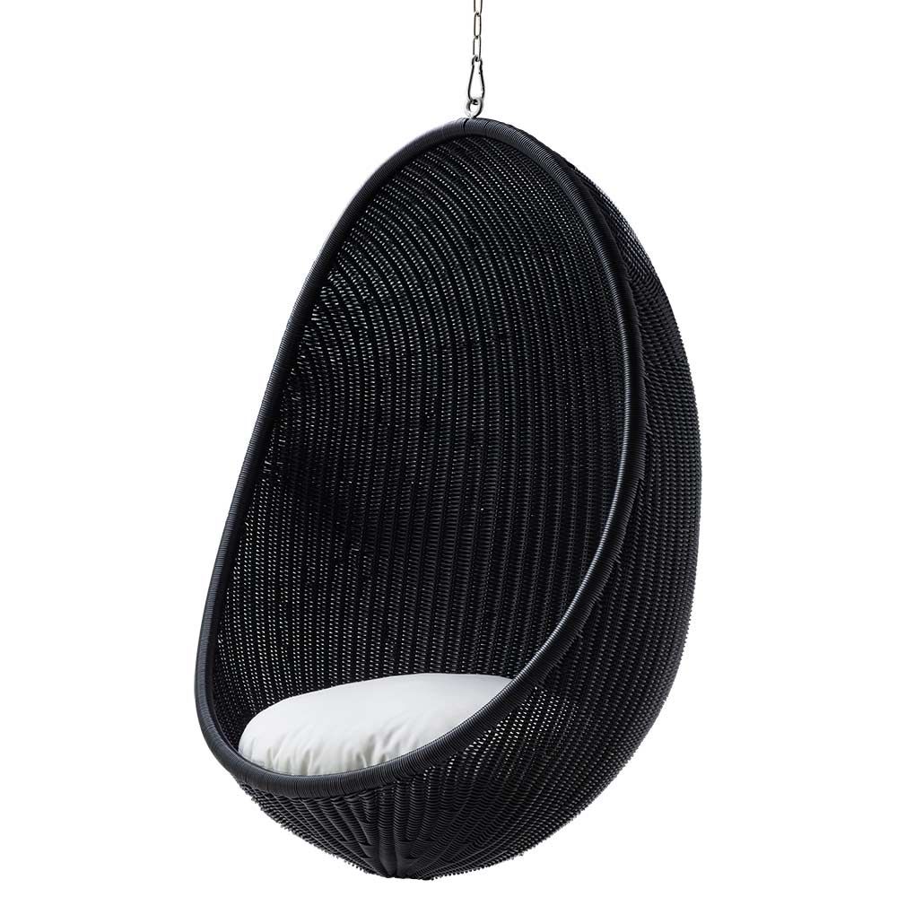 The Hanging Egg Chair Outdoor, Black