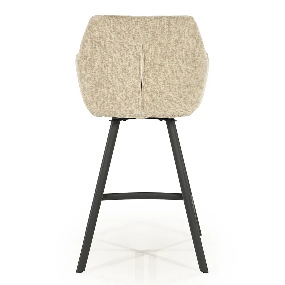 Bliss barstool with armrests - taupe