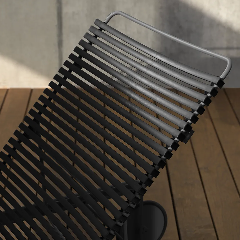 Click Adjustable chaise longue Beige. Frame: Grey