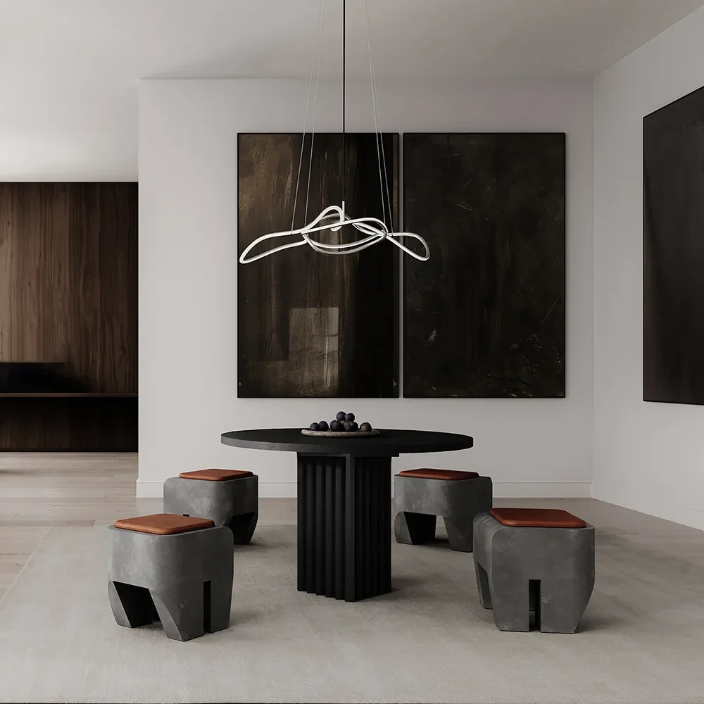 Sculpt Stool Cushion - Leather