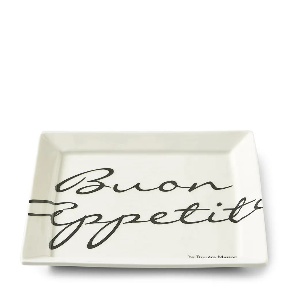 Buon Appetito Square Plate 18 x 18 cm