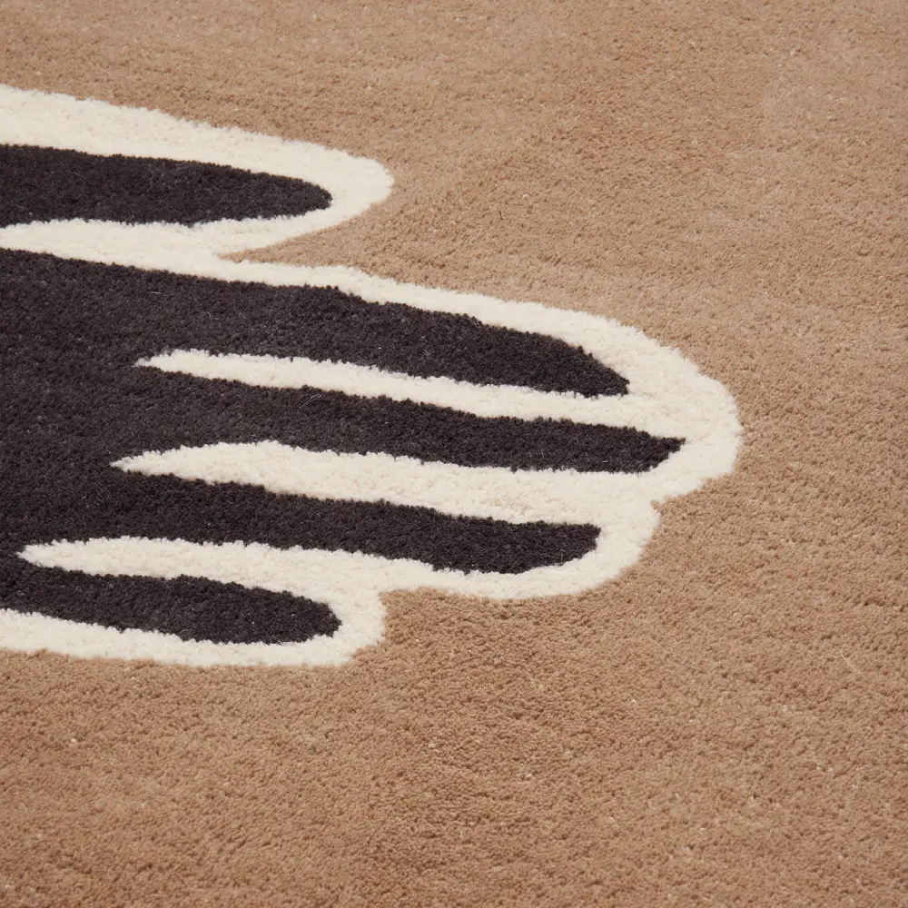 Pose Tufted Rug 200x300 cm - Dark Coffee/Off White