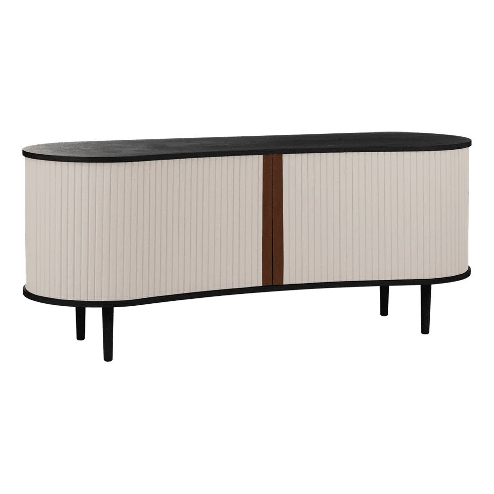 Audacious Sideboard Black oak/White Sands