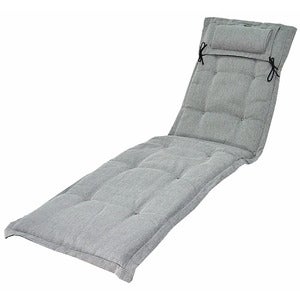 Canyon thin sun lounger cushion structured dralon Titanium Grey