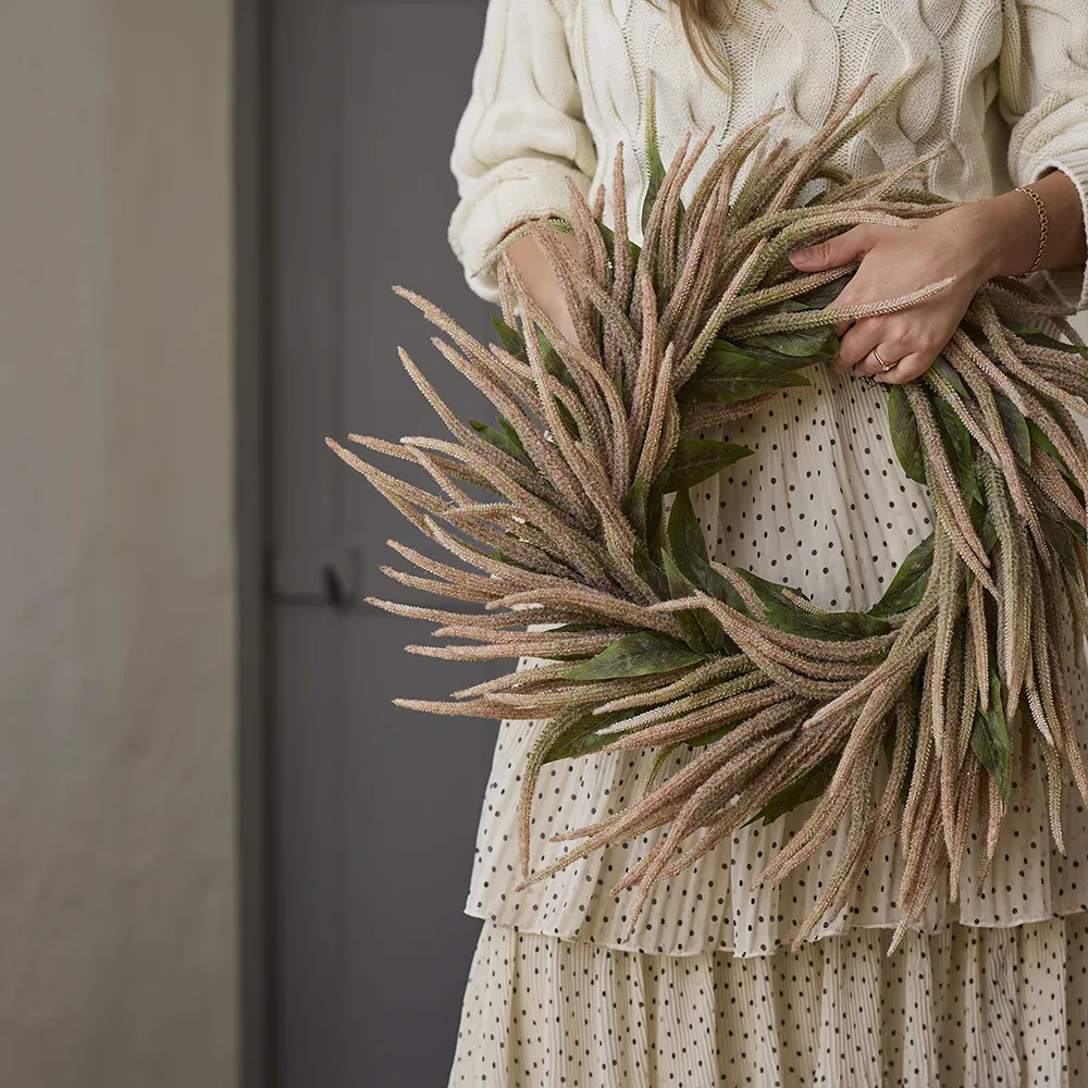 Grass wreath Ø60 cm beige