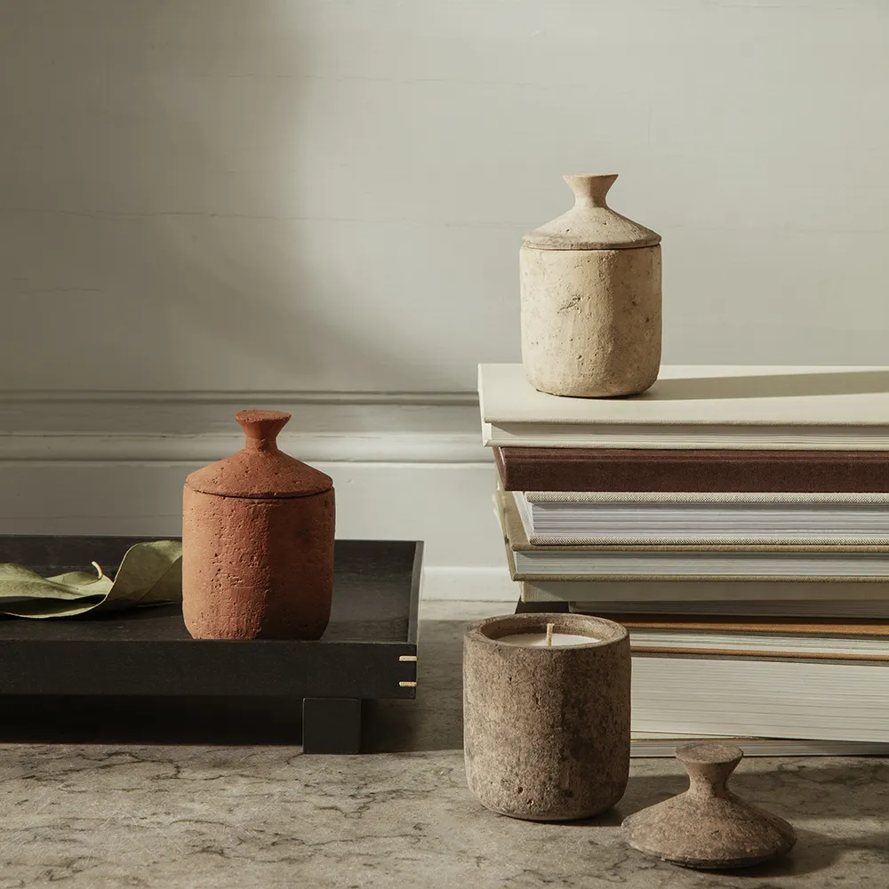 Scented Candle Ura Red Sienna (Lemongrass)