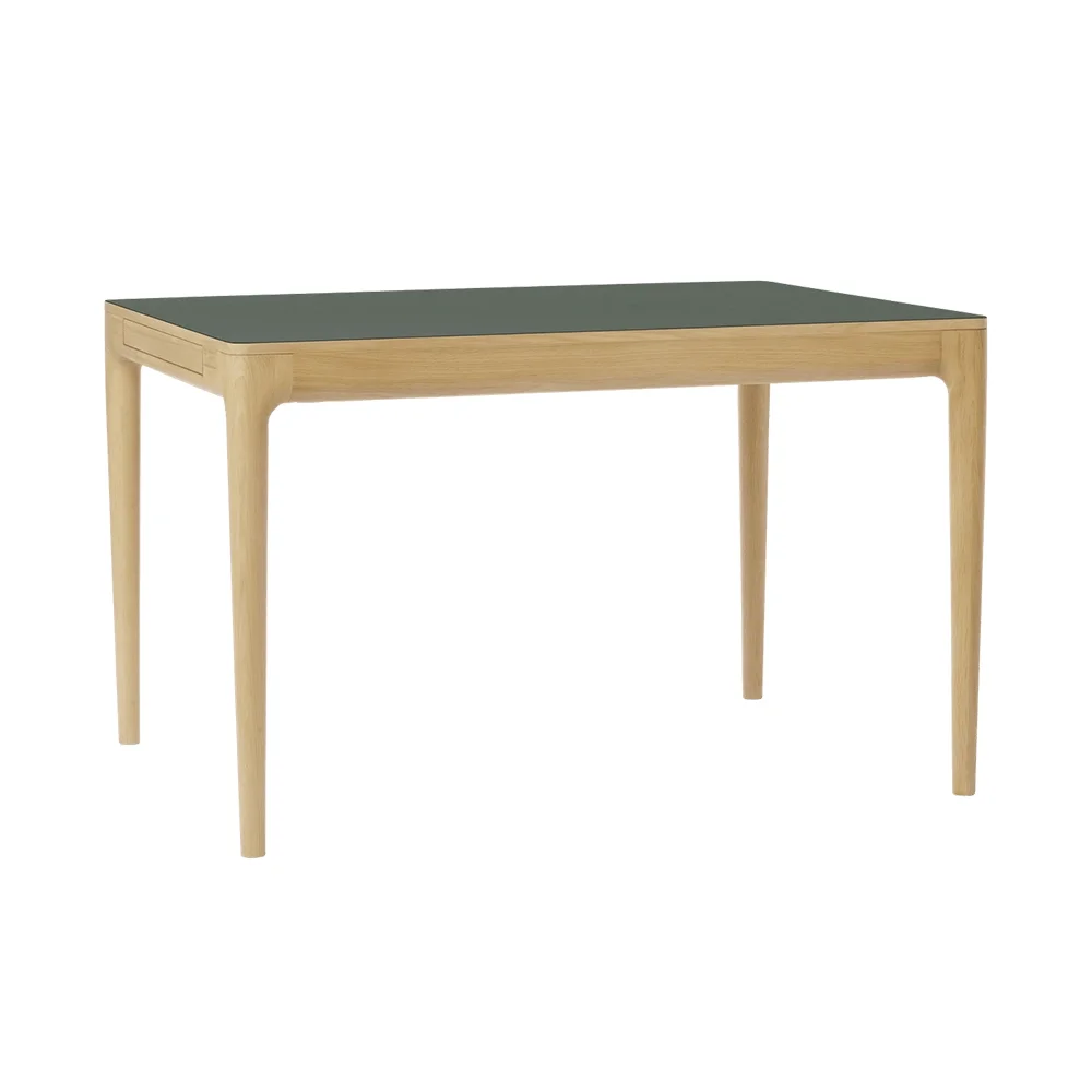 Heart'n'Soul Dining Table 120/220x90x75 Oak/Moss Green