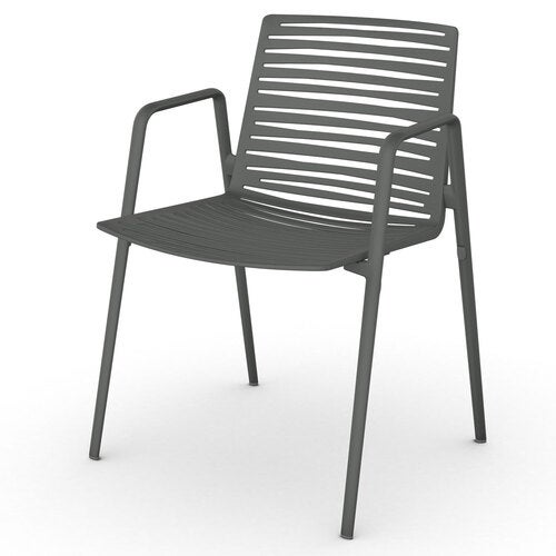 Zebra armchair Metallic Grey
