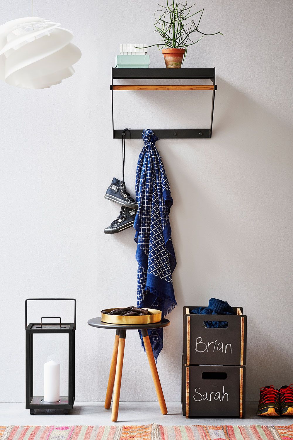 Copenhagen Coat Hanger Lava Grey / Teak