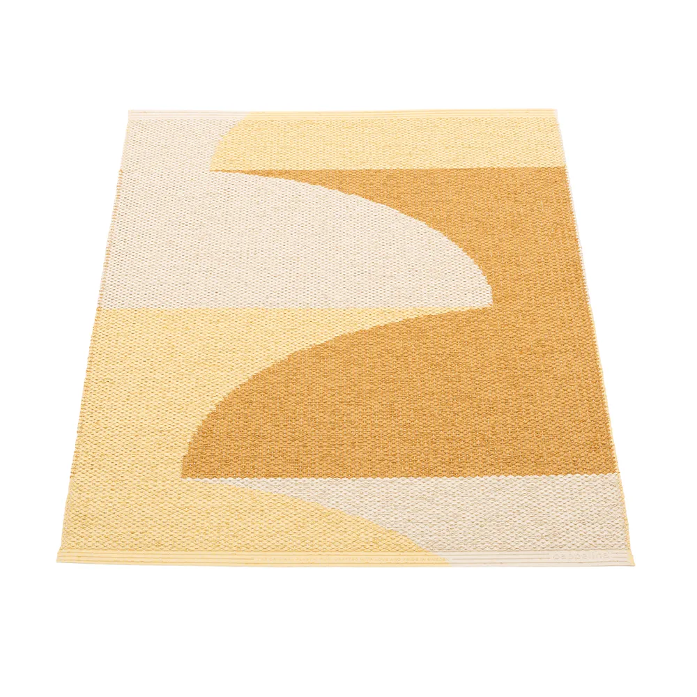 Hill carpet Ochre/Pale yellow/Cream 70 x 90cm