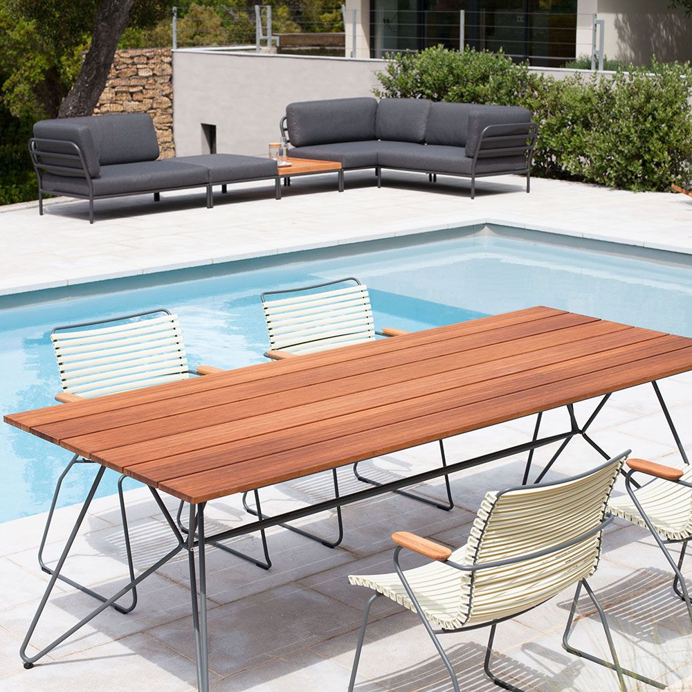 Level coffee table 41x81 cm grey aluminium