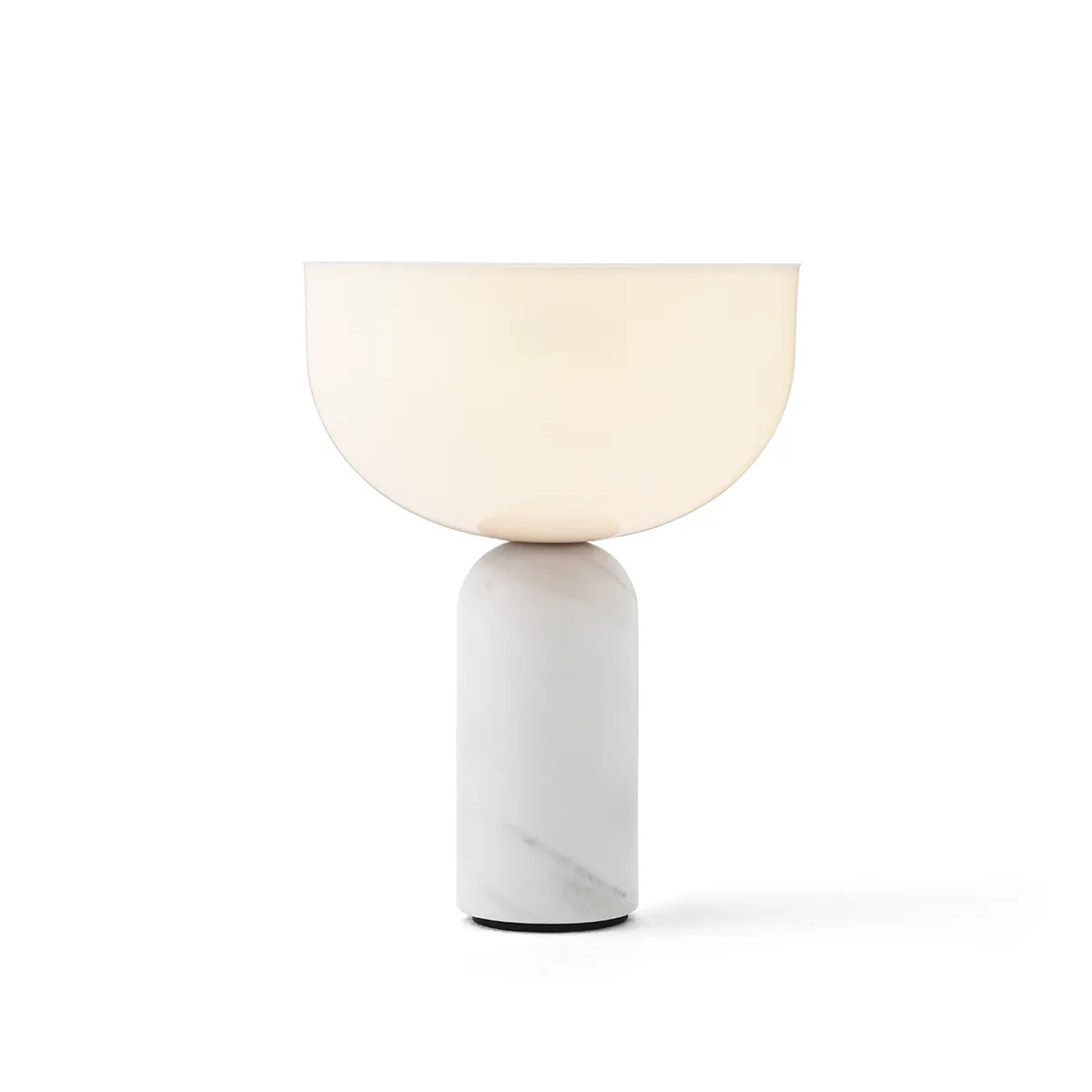 Kizu Portable Table Lamp White Marble