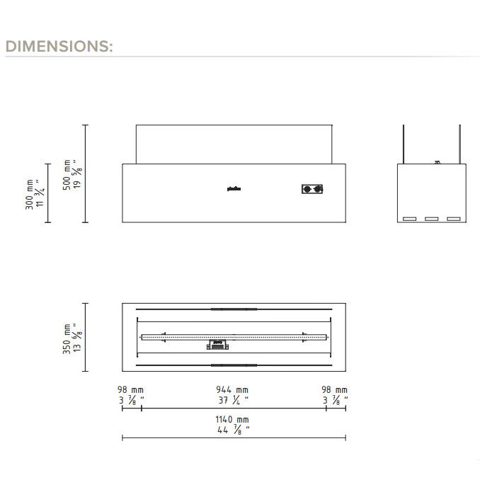Galio Corten Manual Natural gas heater