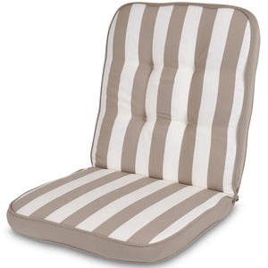 High woodline Cushion Taupe striped