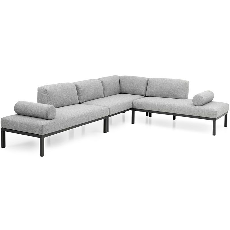 Gonesse sofa group anthracite/grey