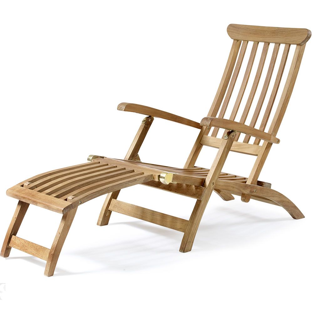 Naxos cushion deck chair anthracite grey