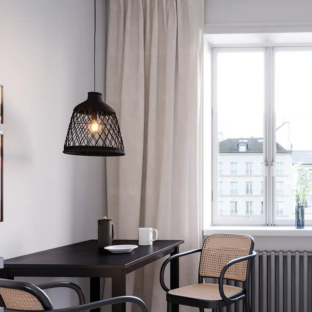 Lucena Ceiling Light Ø34cm Black